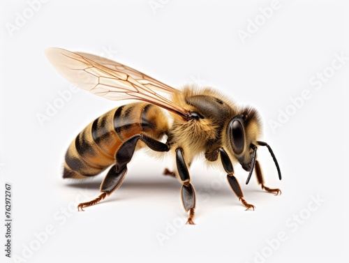 bee on white background © faiz