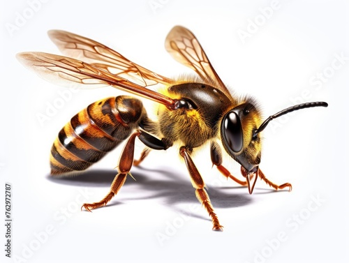 bee on white background © faiz