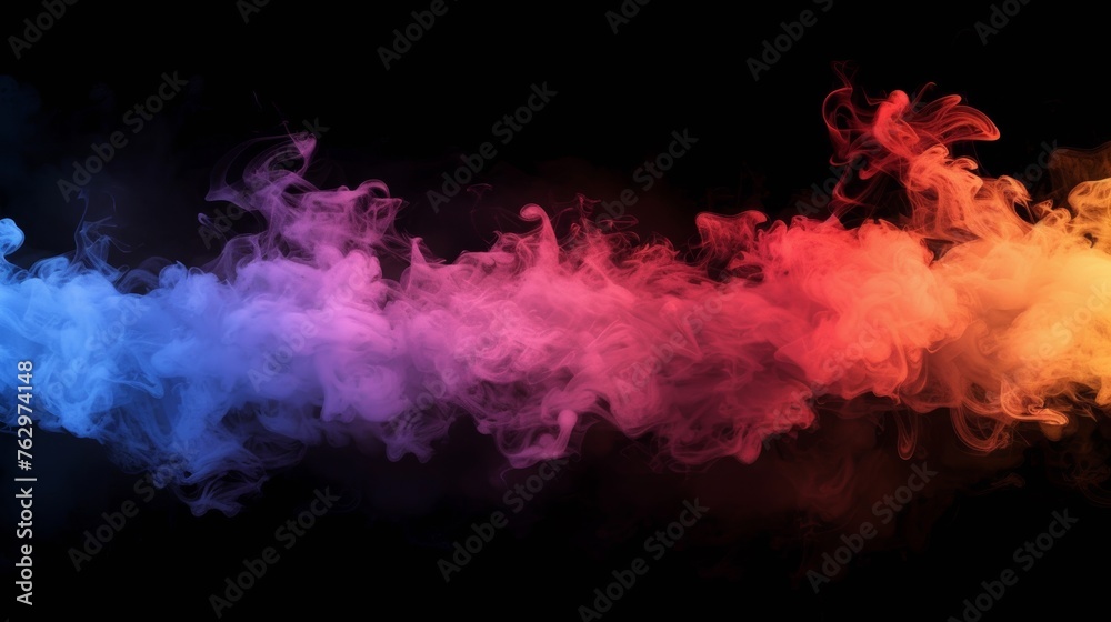 smoke on a black background. High quality photo, background, design, pattern, modern, bright, fog and smoke, illustration, art, abstract backgrounds, creativity