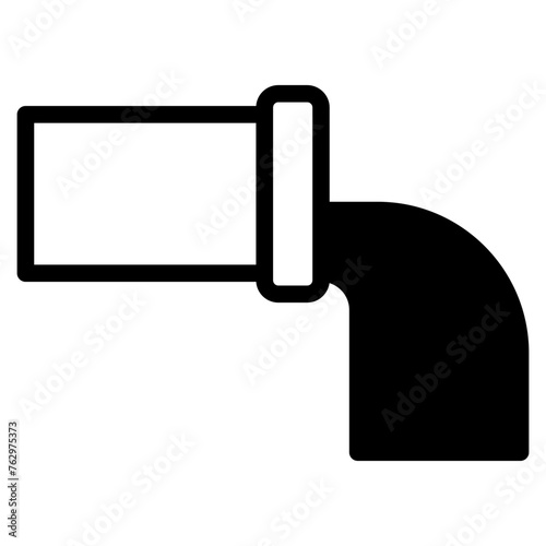 Wastewater icon. sewage waste pipe vector symbol