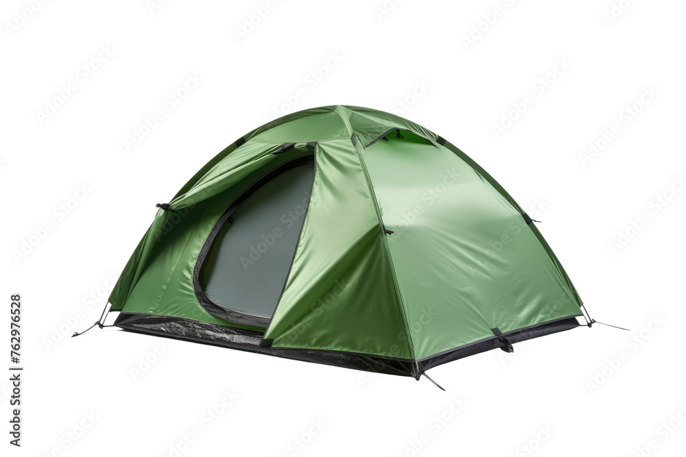 Green Tent on White Background. On a White or Clear Surface PNG Transparent Background.. Green Tent on White Background. On a White or Clear Surface PNG Transparent Background..