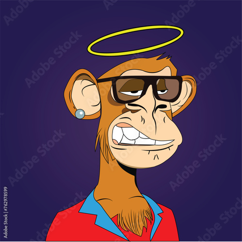 Monkey NFT Illustration