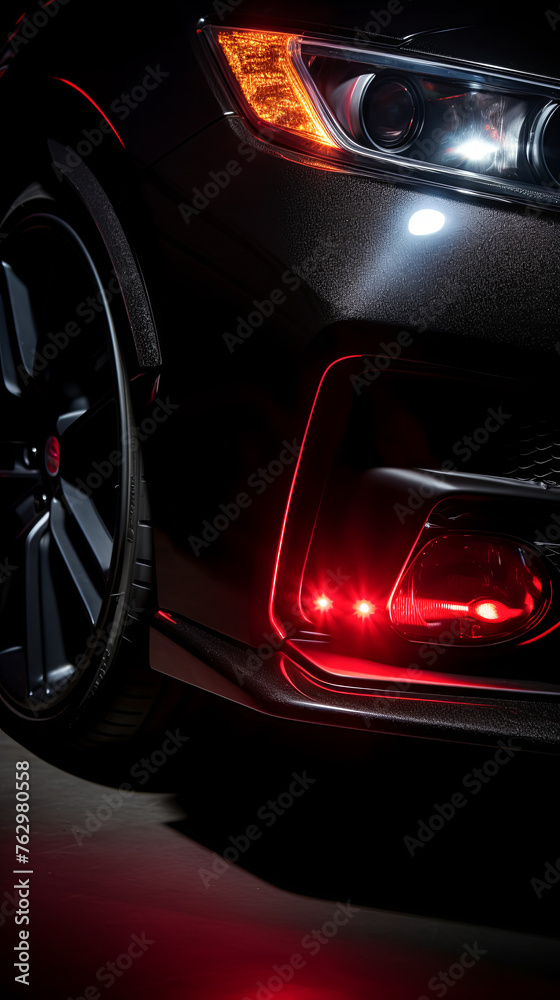 Customized intake manifold of a high-performance vehicle gleams under precise studio lighting.