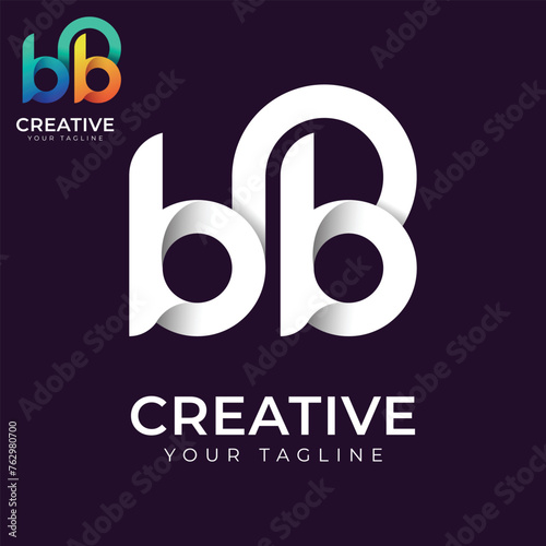 Letter bb logo, vector logo design template 