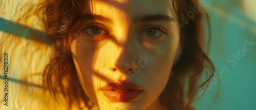 Intimate Portrait of Woman in Golden Hour Light