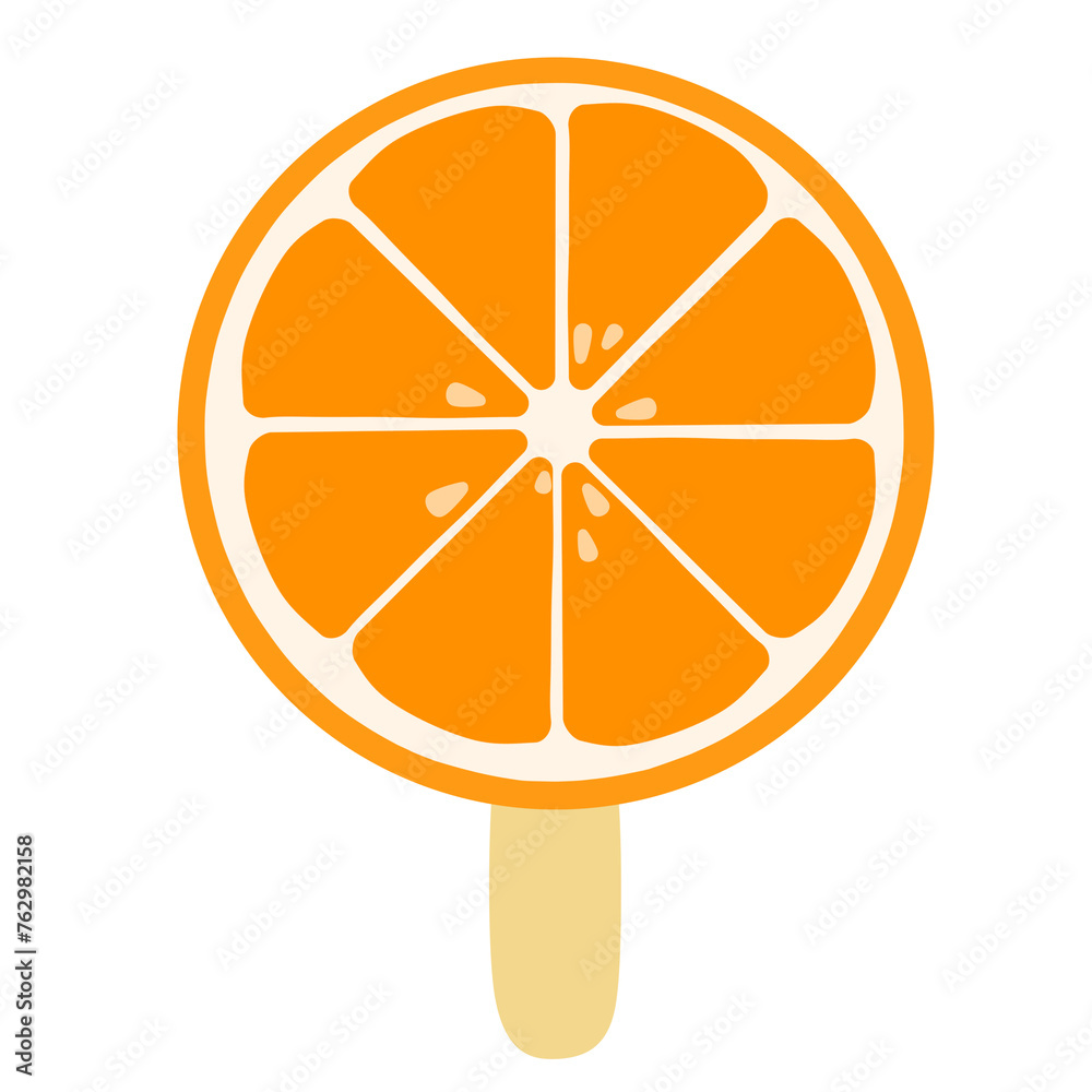 orange slice isolated on white background orange slice isolated on white background
