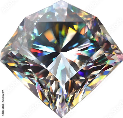 Diamond stone  colorful gemstone clipart.