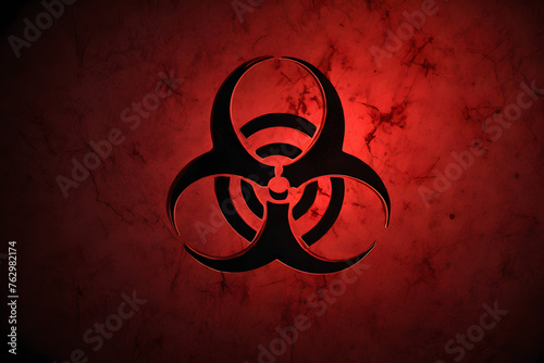 AI generated image of warning sign regarding a biological threat