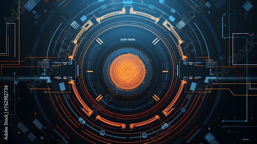  Vector Abstract futuristic technology background concept, Illustration high digital