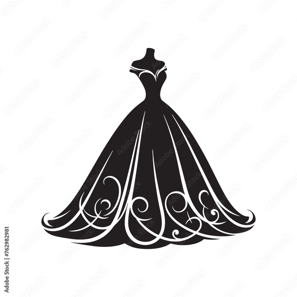 Opulent Ball Gown Silhouette Ensemble - Crafting Shadows of Opulence and Grandeur with Ball Gown Illustration - Minimallest Ball Gown Vector
Opulent Ball Gown Silhouette Ensemble - Crafting Shadows of Opulence and Grandeur with Ball Gown Illustration - Minimallest Ball Gown Vector