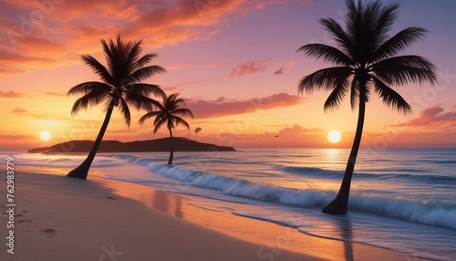 Sunset Wonder at Beachfront Bliss
