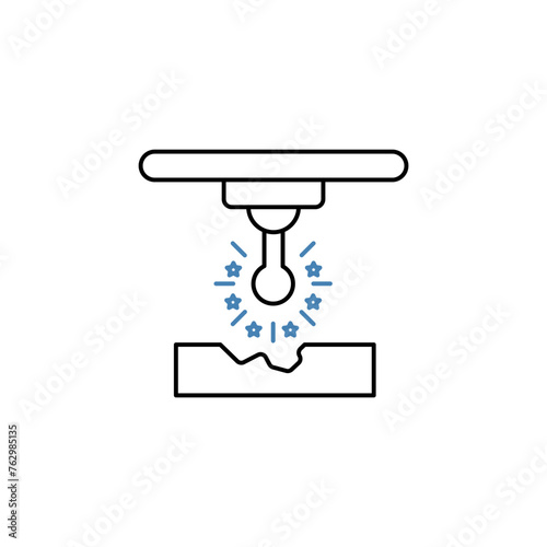 selective laser melting concept line icon. Simple element illustration. selective laser melting concept outline symbol design.