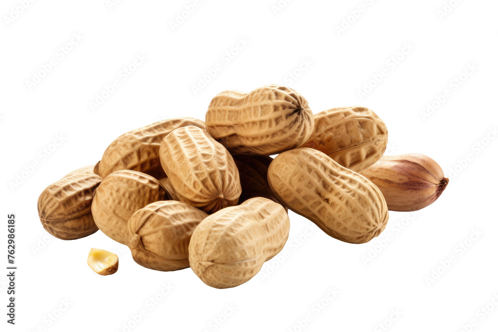 A Pile of Peanuts on a White Background. On a White or Clear Surface PNG Transparent Background.. A Pile of Peanuts on a White Background. On a White or Clear Surface PNG Transparent Background..