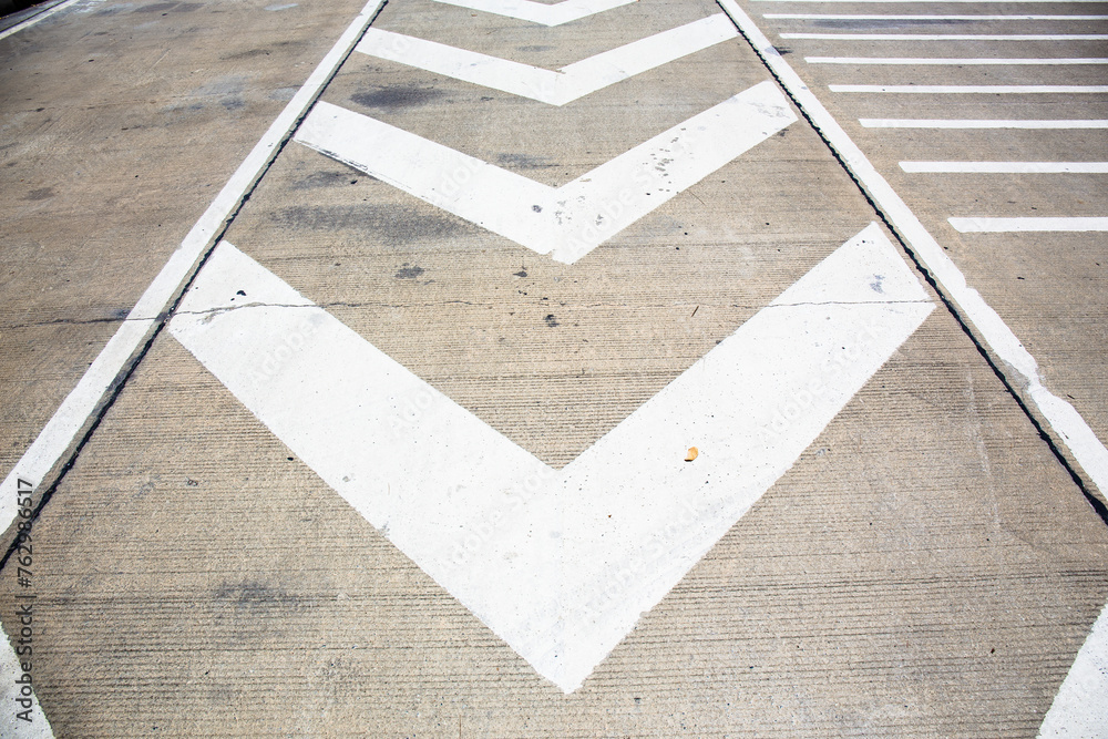 Fototapeta premium road crossing on concrete road