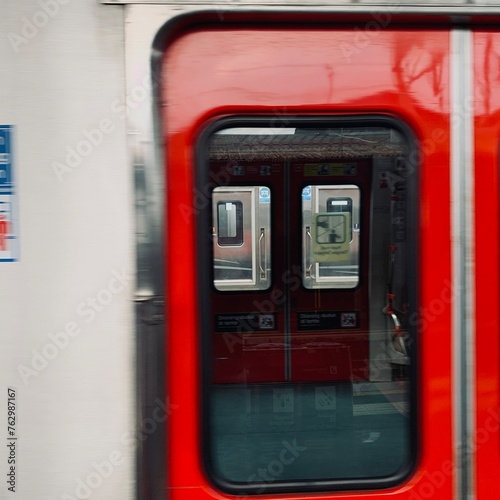 Windows and Doors of a Moving Train