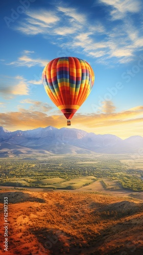 hot air balloon in the sky © Vasilisa