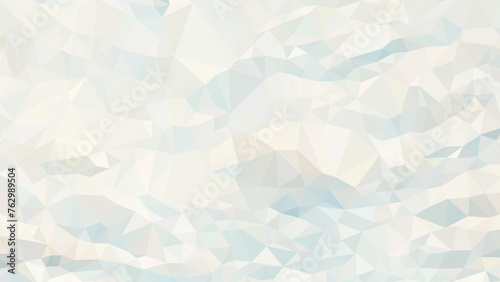 Vector Low poly abstract white and light blue background, trendy cartoon sky with clouds
