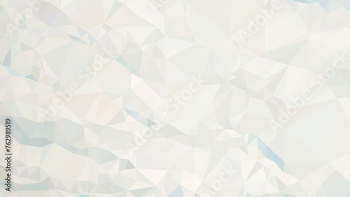 Vector Low poly abstract white and light blue background, trendy cartoon sky with clouds