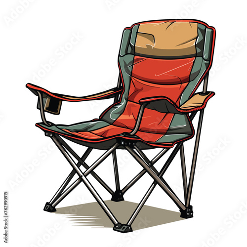 Camping Chair Clipart clipart isolated on white background