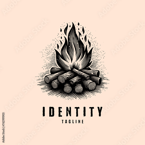 Campfire logo: Represents warmth, community, and adventure, symbolizing shared experiences and outdoor spirit.