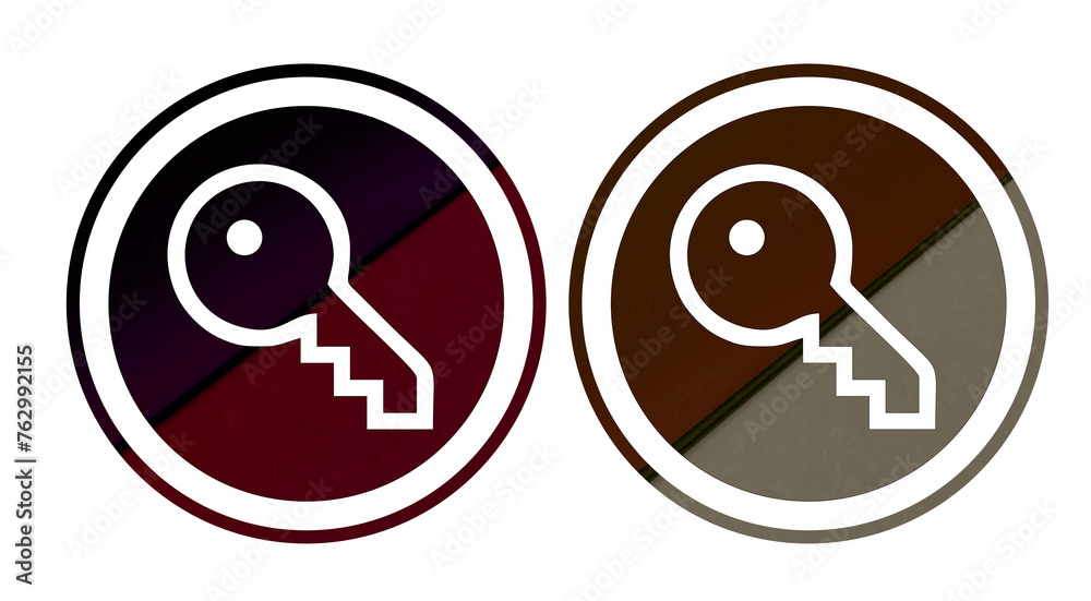 key icon symbol red and brown key icon symbol red and brown