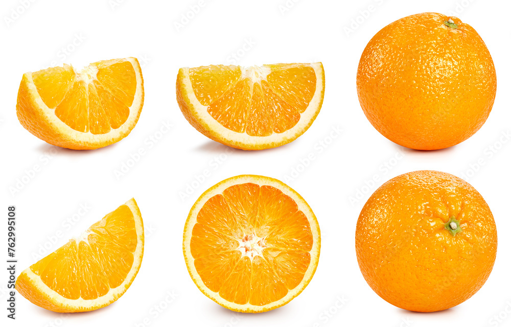 Fresh organic orange isolated