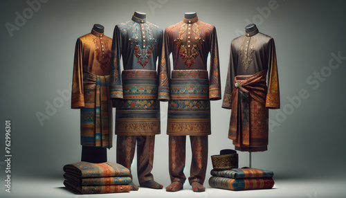 the stylish traditional baju melayu
