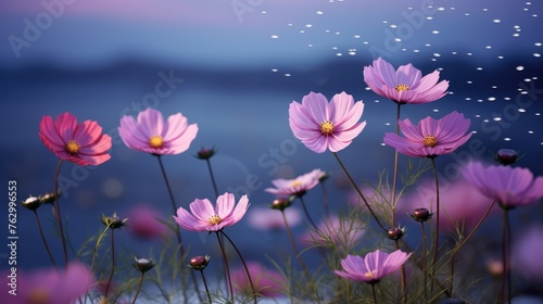 pink cosmos flowers