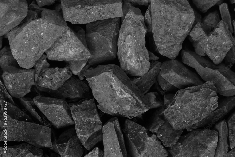 Coal. black crushed stone background texture close-up. rubble in a heap. Coal. black crushed stone background texture close-up. rubble in a heap.