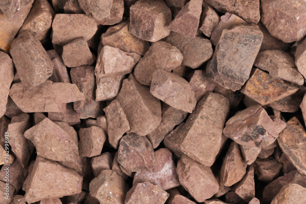 crushed stone crumb background texture close-up. rubble in a heap. natural decorative primer for designers. fraction crushed stone crumb background texture close-up. rubble in a heap. natural decorative primer for designers. fraction
