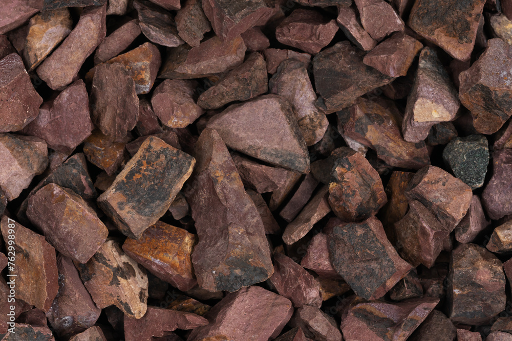 crushed stone crumb background texture close-up. rubble in a heap. natural decorative primer for designers. fraction crushed stone crumb background texture close-up. rubble in a heap. natural decorative primer for designers. fraction