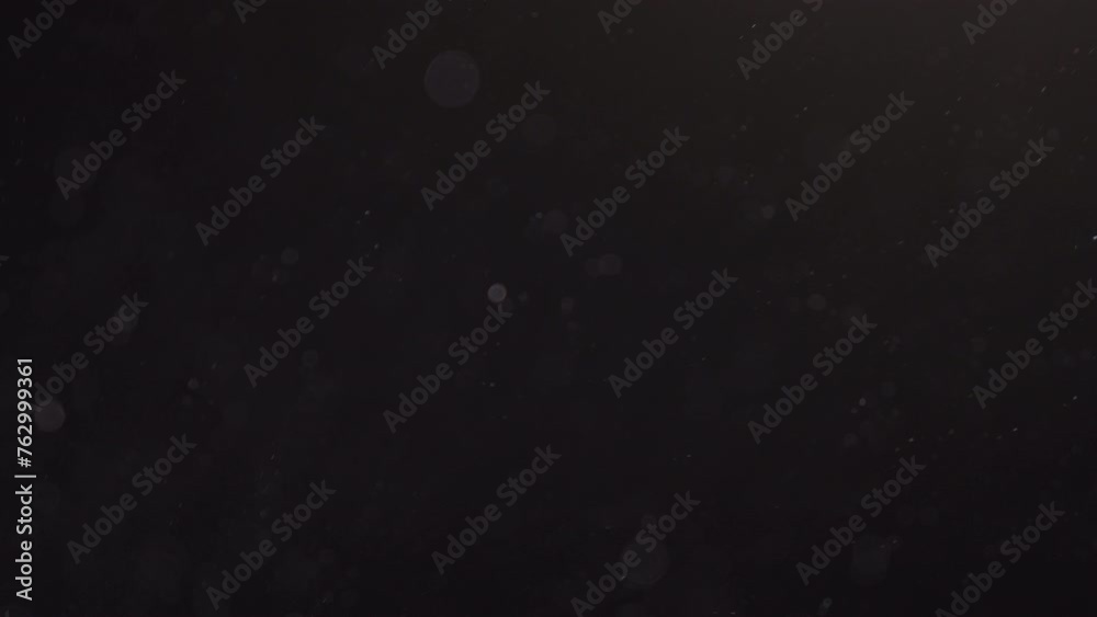 Floating dust particles, large bokeh, slow motion, loop footage 02