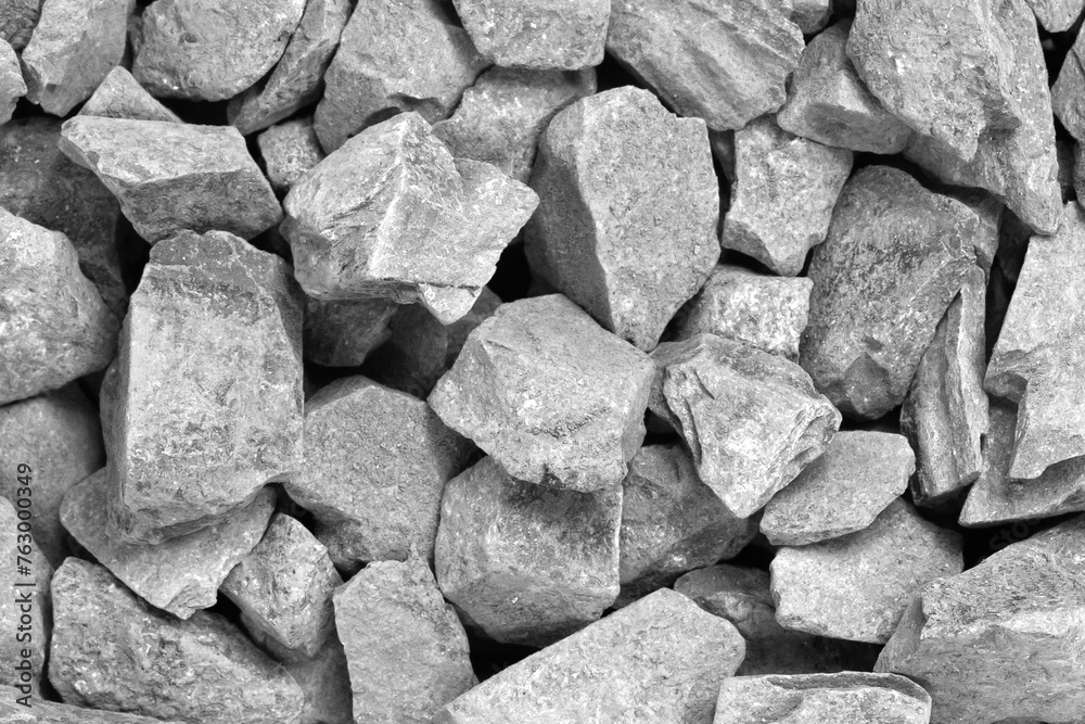 White crushed stone crumb background texture close-up. rubble in a heap. natural decorative primer for designers. fraction White crushed stone crumb background texture close-up. rubble in a heap. natural decorative primer for designers. fraction