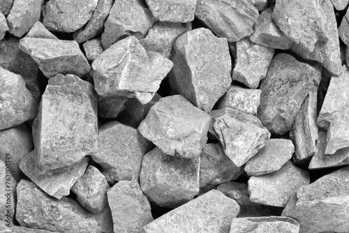 White crushed stone crumb background texture close-up. rubble in a heap. natural decorative primer for designers. fraction