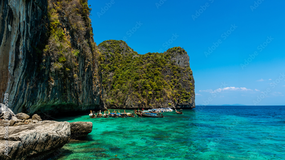 Beautiful nature on Phi Phi island in Thailand.