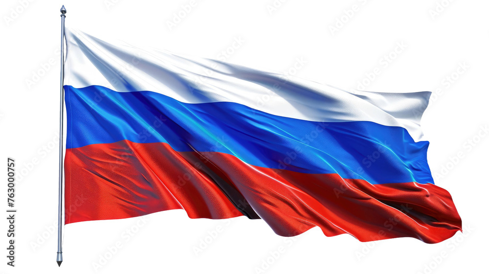Russia Flag on white Isolated Background Russia Flag on white Isolated Background