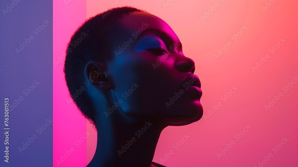 Captivating Silhouette of a Radiant Feminine Form Captivating Silhouette of a Radiant Feminine Form