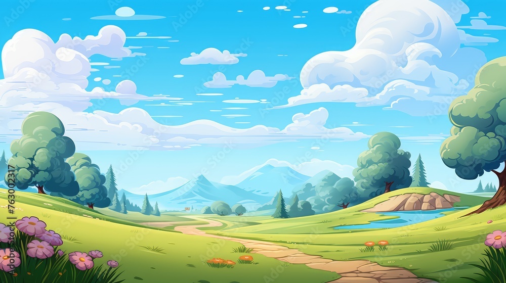 Obraz premium landscape with mountains