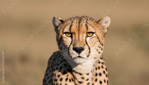 A Cheetah With Its Eyes Narrowed Focused On Its T Upscaled 8