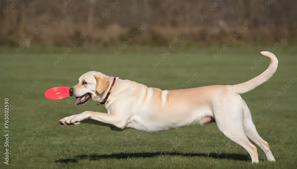 A Friendly Labrador Fetching A Frisbee Upscaled 2