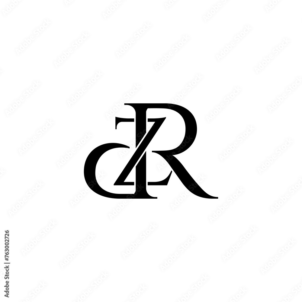 dzr lettering initial monogram logo design dzr lettering initial monogram logo design