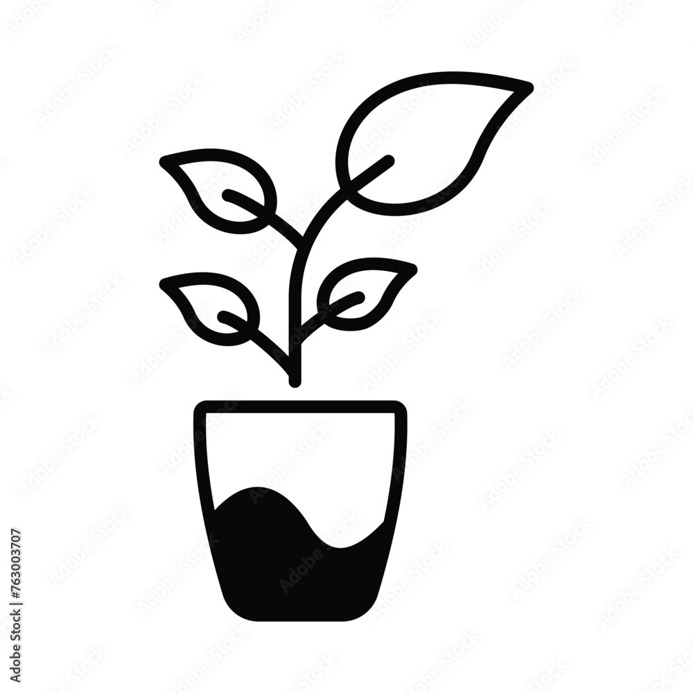Plant icon editable stock vector illustration Plant icon editable stock vector illustration