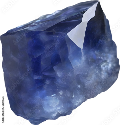 Sapphire stone, colorful gemstone clipart. photo