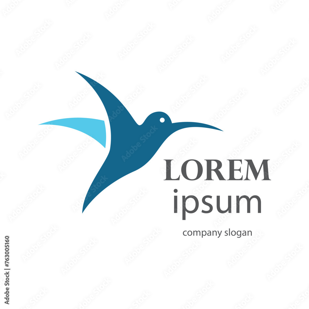 Fototapeta premium beautiful bird design flying flapping its wings