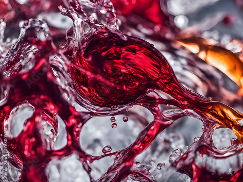 fließender Rotwein