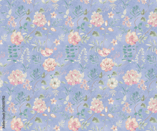 Allover pattern seamless floral pattern new digital print textile design 