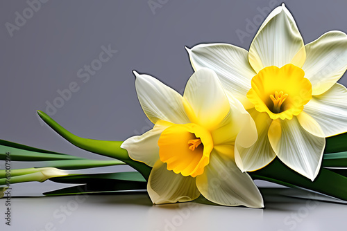 yellow daffodil flower, generative ai  © 영식 최
