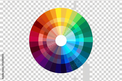 color wheel on a transparent background