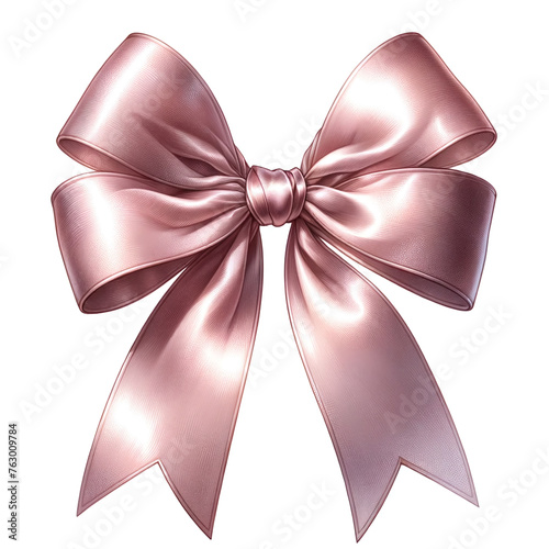  illustration of a satin ribbon bow