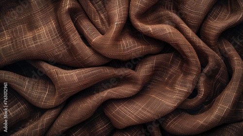 Dark brown fabric texture material fabric background